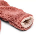 Little Dutch salopeta captusita cu gluga 0-12 luni Teddy Pink Blush