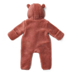 Little Dutch salopeta captusita cu gluga 0-12 luni Teddy Pink Blush