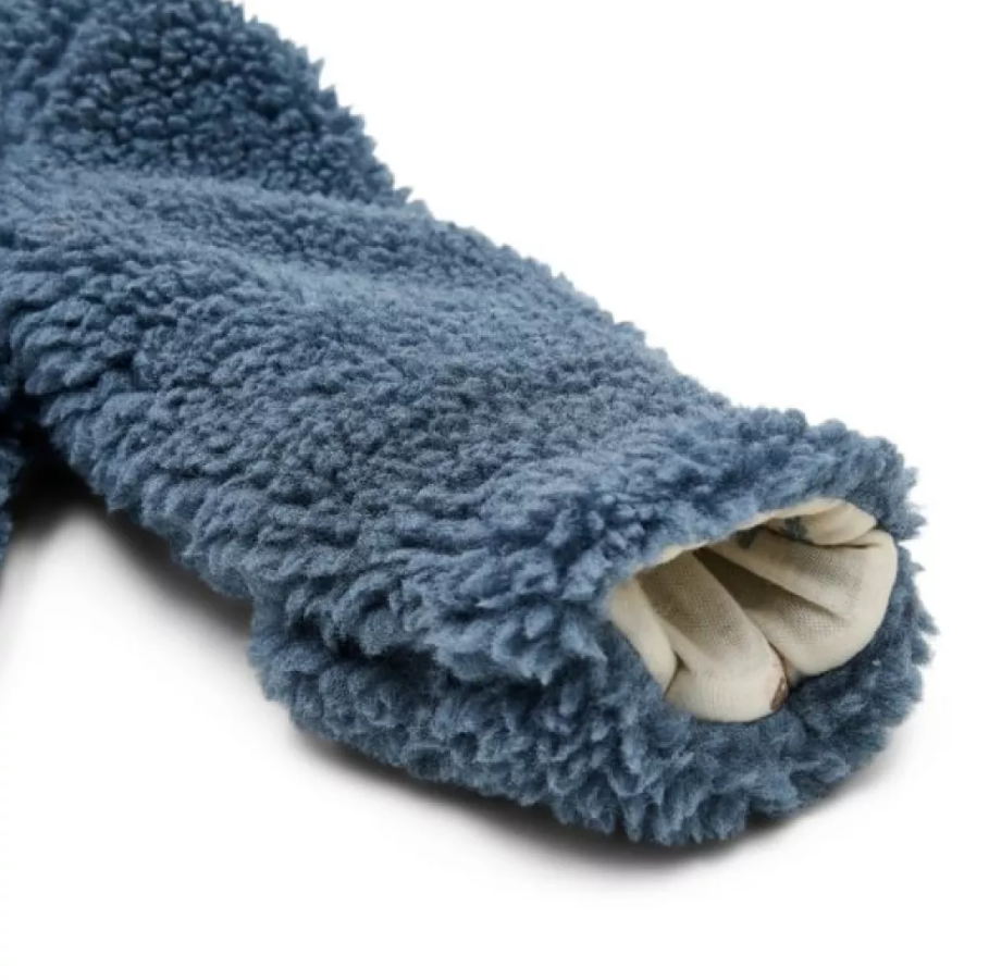 Little Dutch salopeta captusita cu gluga 0-12 luni Teddy Stone Blue