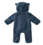 Little Dutch salopeta captusita cu gluga 0-12 luni Teddy Stone Blue