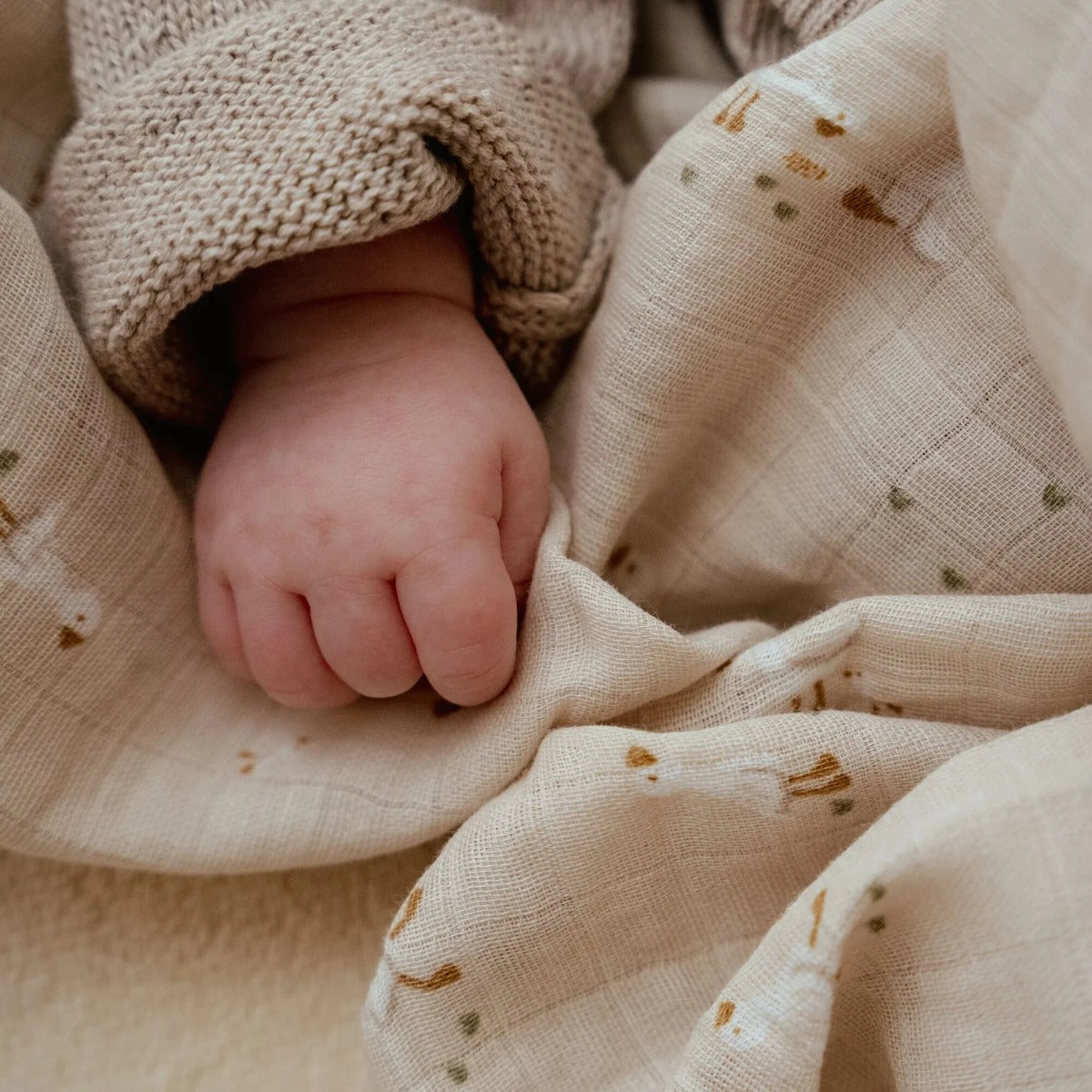 Little Dutch scutec muselina BBC 120x120 cm 0m+ Newborn Naturals  Little Goose