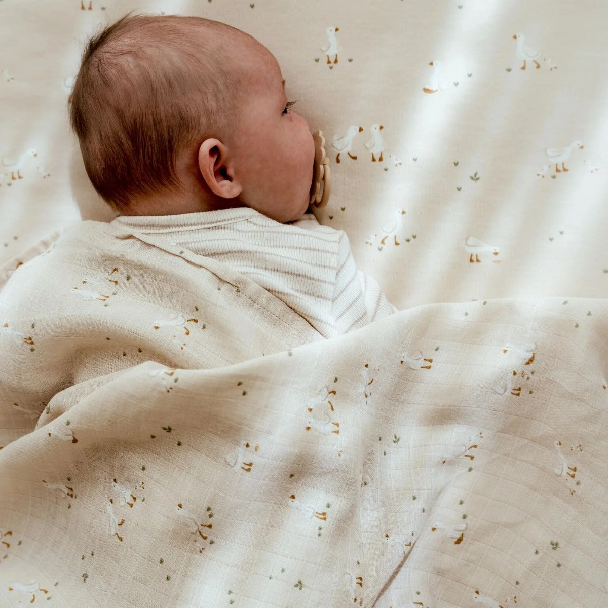 Little Dutch scutec muselina BBC 120x120 cm 0m+ Newborn Naturals  Little Goose