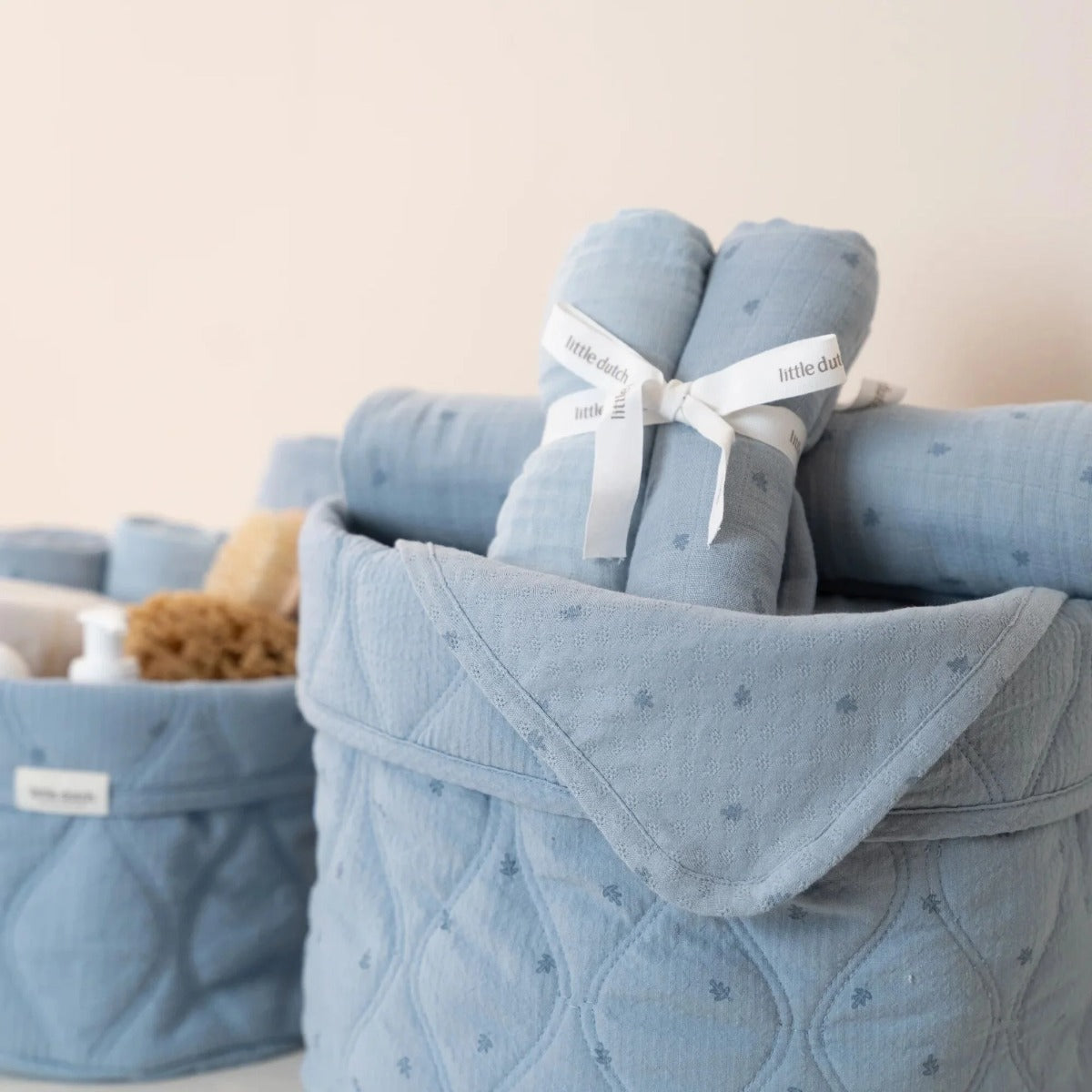 Little Dutch scutece muselina 70x70 cm 0m+ 2 buc Blue