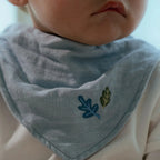 Little Dutch set baveta bandada 2 buc 0m+ Pure Denim Blue