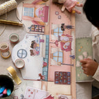 Little Dutch set 60 de autocolante reutilizabile 3 ani+ Rosa