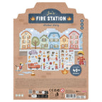 Little Dutch set autocolante 3D de 40 piese reutilizabile 3 ani+ Fire Station Jim