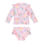 Little Dutch set bluza de inot cu maneca lunga si sort de baie UV40+ Dreamy Mermaid