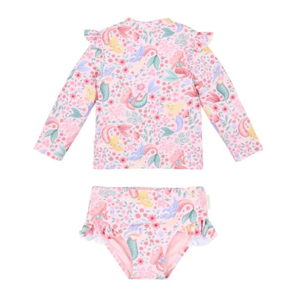 Little Dutch set bluza de inot cu maneca lunga si sort de baie UV40+ Dreamy Mermaid