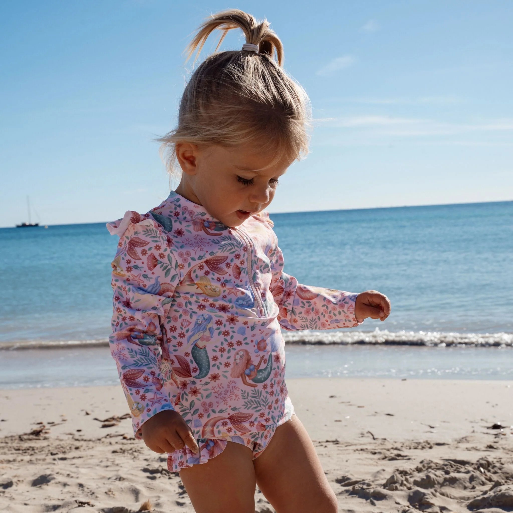 Little Dutch set bluza de inot cu maneca lunga si sort de baie UV40+ Dreamy Mermaid