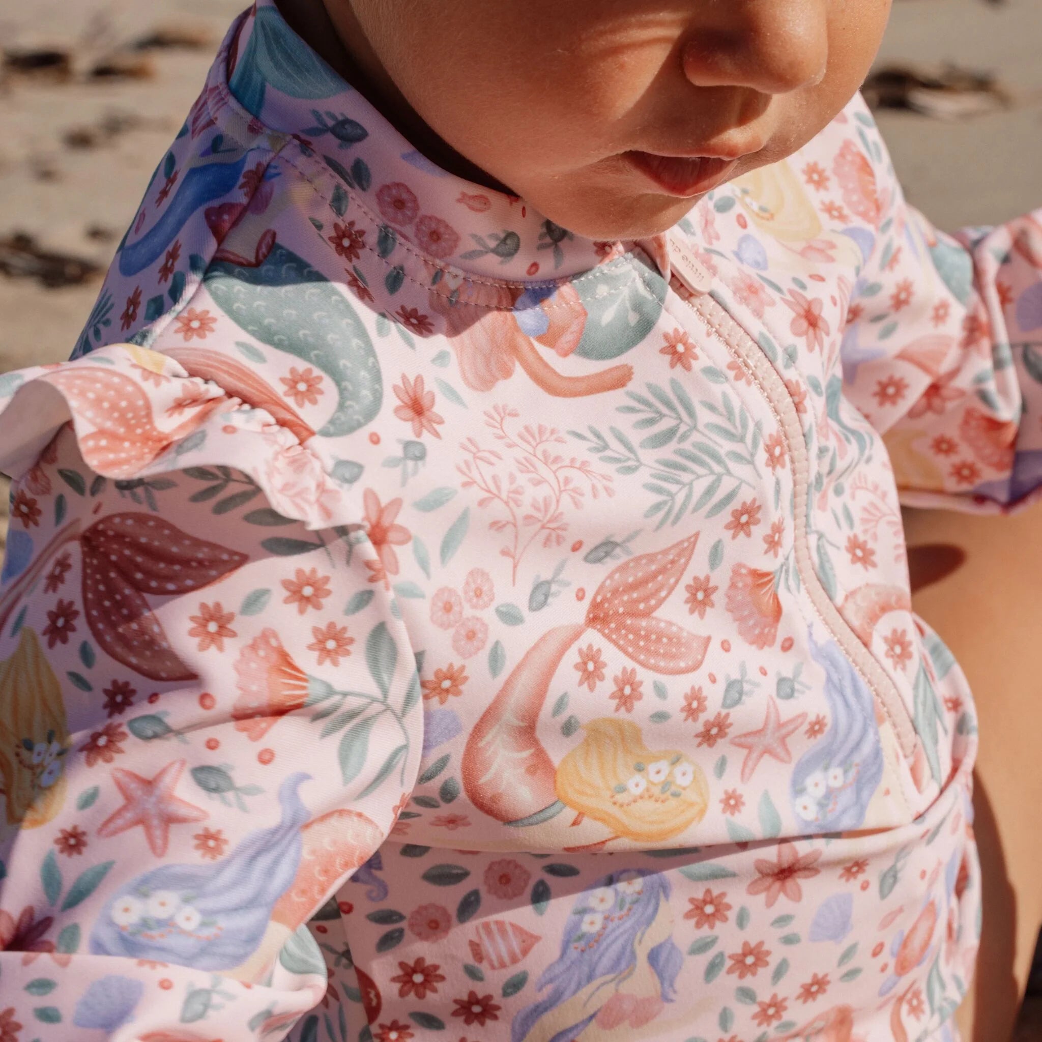 Little Dutch set bluza de inot cu maneca lunga si sort de baie UV40+ Dreamy Mermaid