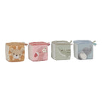 Little Dutch set de 4 cuburi senzoriale 0m+ Safari Friends