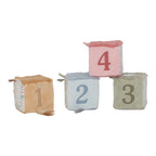 Little Dutch set de 4 cuburi senzoriale 0m+ Safari Friends
