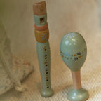 Little Dutch set de instrumente muzicale din lemn FSC  3 ani+ Safari Friends Green