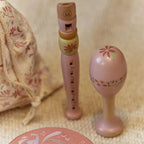 Little Dutch set de instrumente muzicale din lemn FSC  3 ani+ Safari Friends Pink