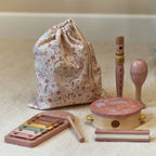 Little Dutch set de instrumente muzicale din lemn FSC  3 ani+ Safari Friends Pink