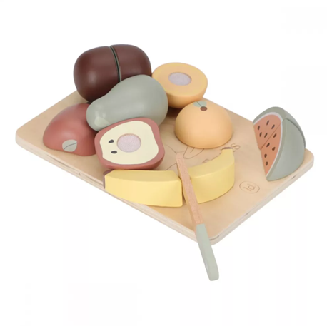 Little Dutch set de fructe din lemn SCF pentru feliat 2 ani+