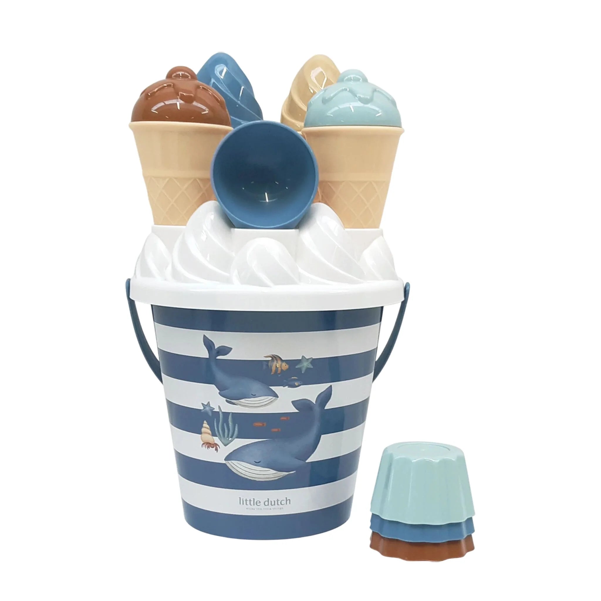 Little Dutch set jucarii pentru plaja 14 piese forme inghetata 2 ani+ Ocean World Imagine principală a produsului
