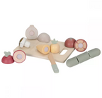 Little Dutch set de legume din lemn FSC pentru feliat 3 ani+