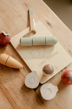 Little Dutch set de legume din lemn FSC pentru feliat 3 ani+
