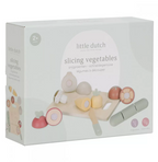 Little Dutch set de legume din lemn FSC pentru feliat 3 ani+