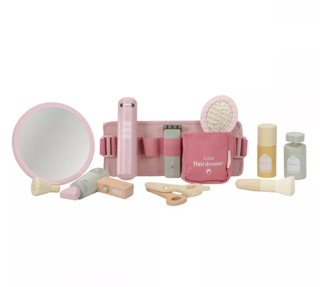 Little Dutch set pentru coafor din lemn FSC 3 ani+ Pink Imagine principală a produsului