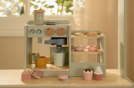 Little Dutch stand de cafea din lemn pentru joc de rol 3 ani+