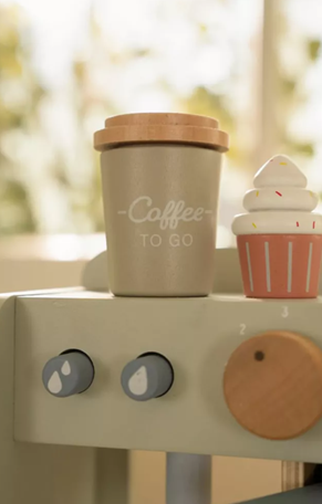 Little Dutch stand de cafea din lemn pentru joc de rol 3 ani+