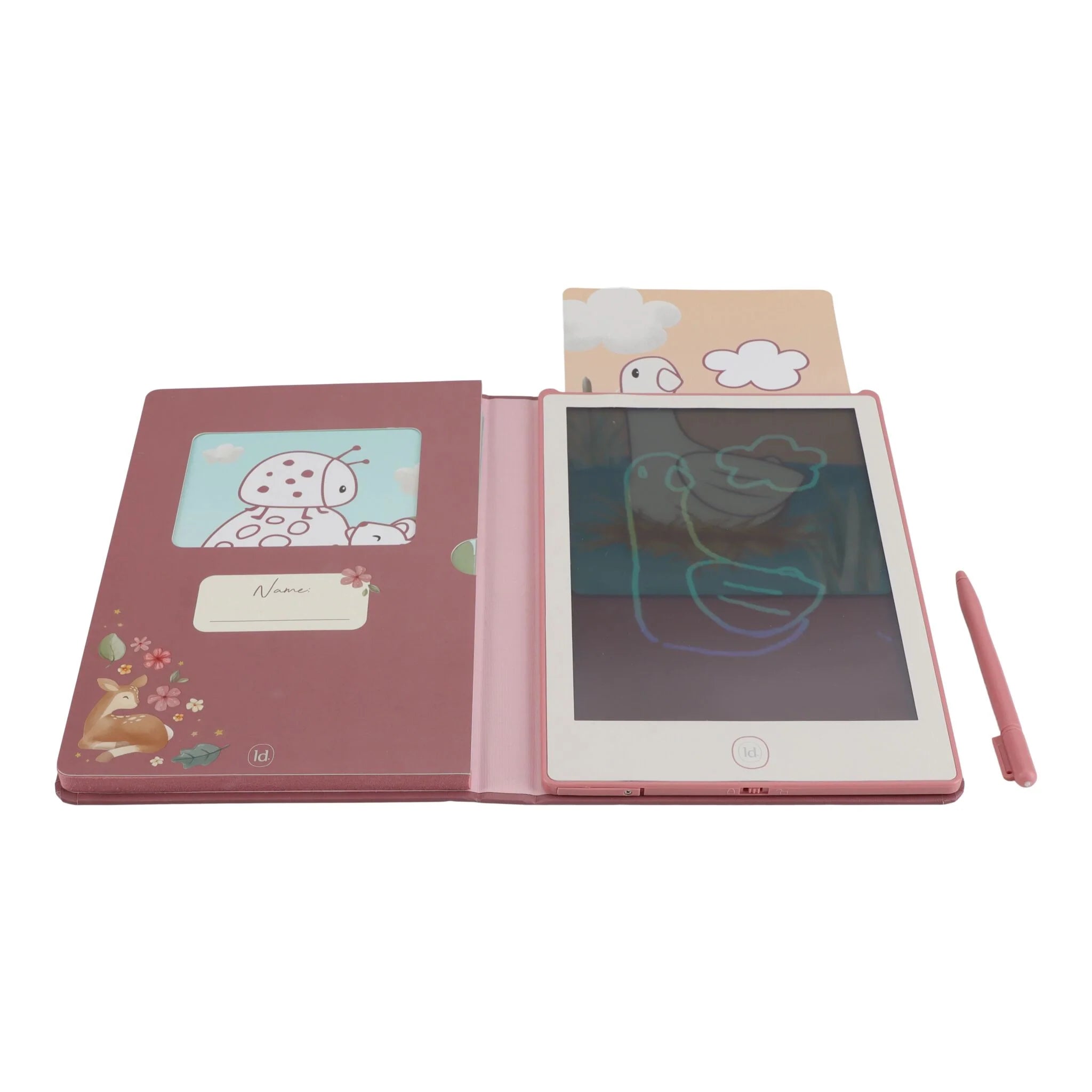 Little Dutch tableta magica de desen 3 ani+ Fairy Garden Pink