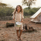Little Dutch toba din lemn FSC 12m+ Safari Friends Green