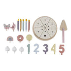 Little Dutch Tort aniversar cu decoratiuni 3 ani+ Roz
