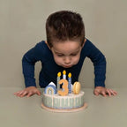 Little Dutch tort aniversar cu decoratiuni 3 ani+ Blue