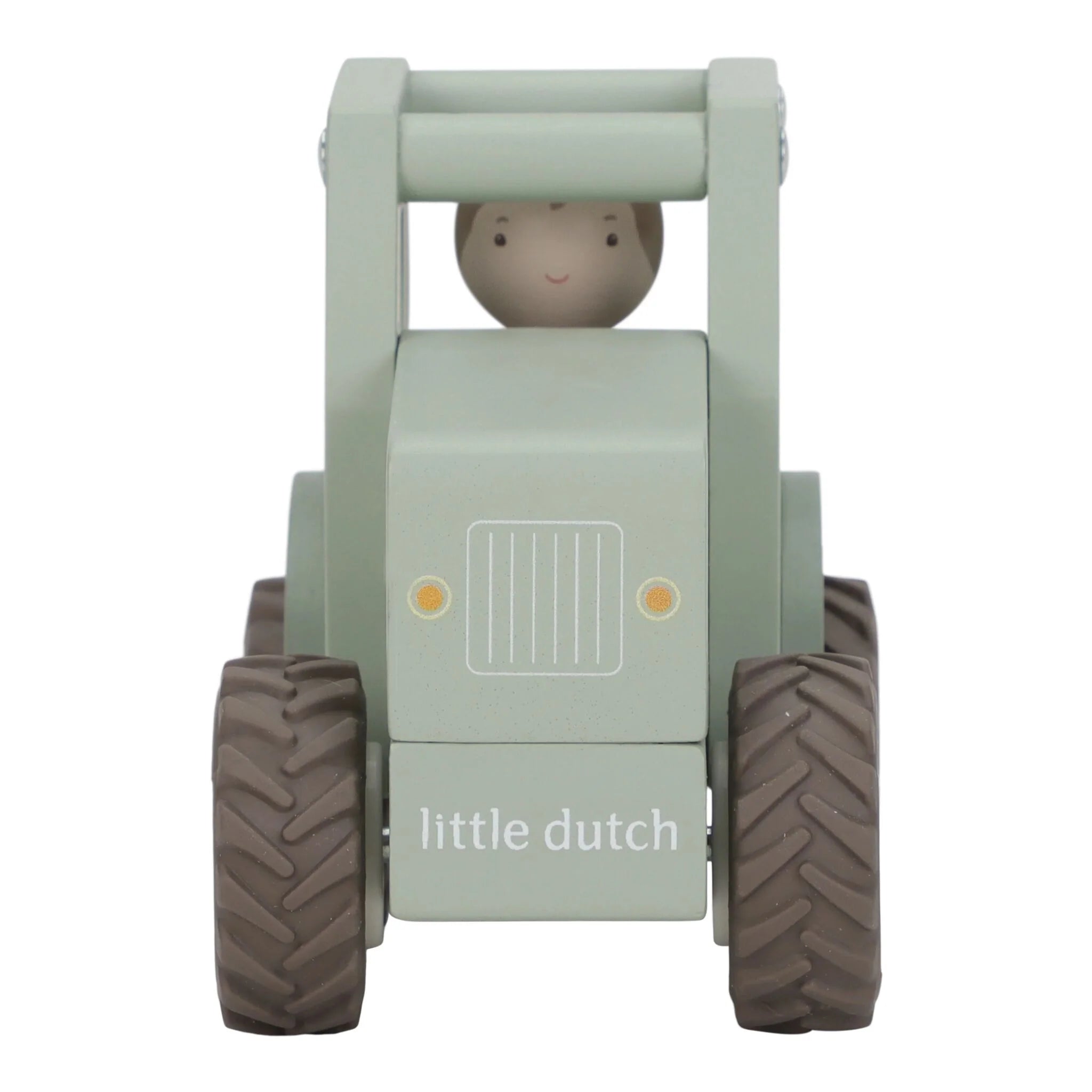 Little Dutch tractor din lemn SFC cu fermier 18m+ Green