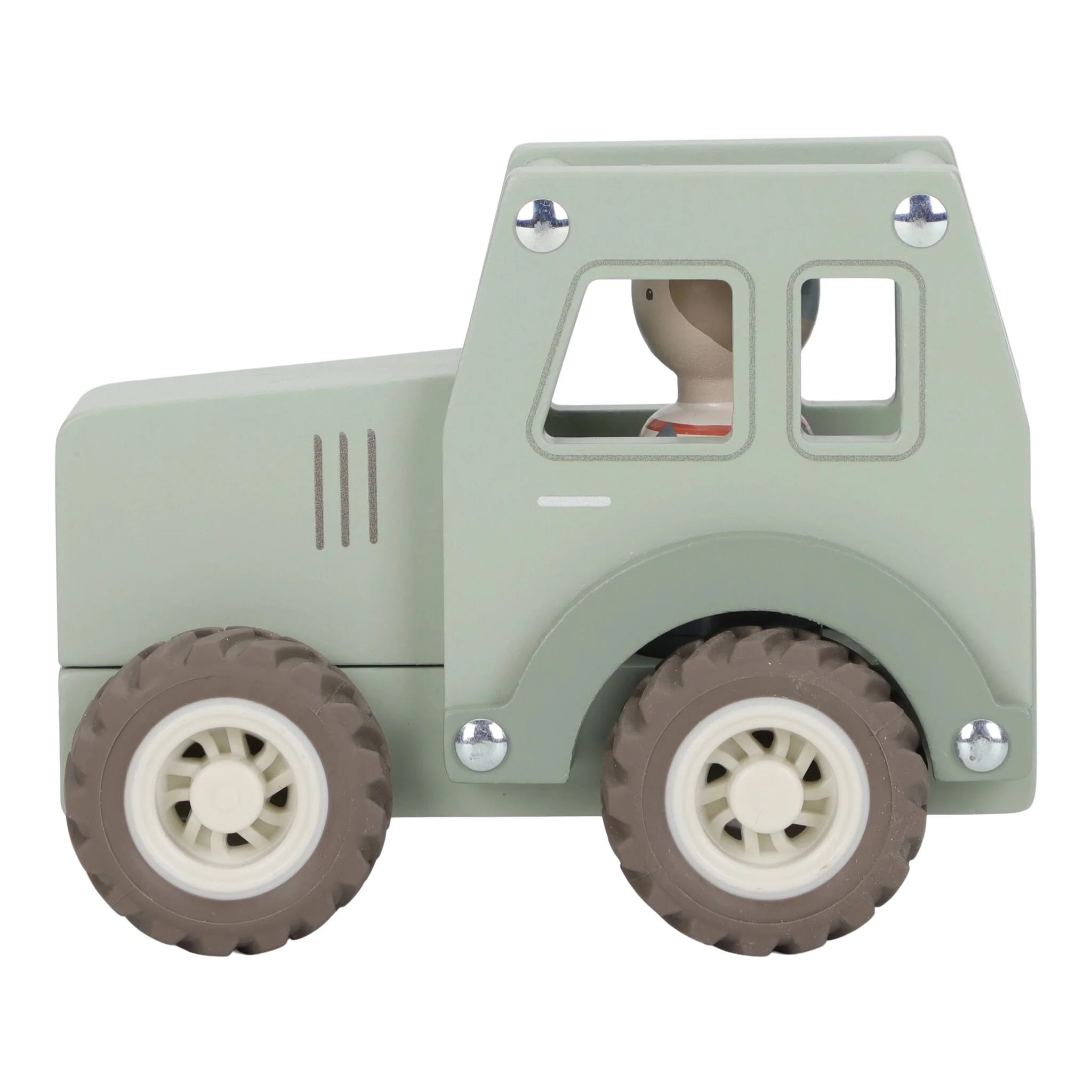 Little Dutch tractor din lemn SFC cu fermier 18m+ Green