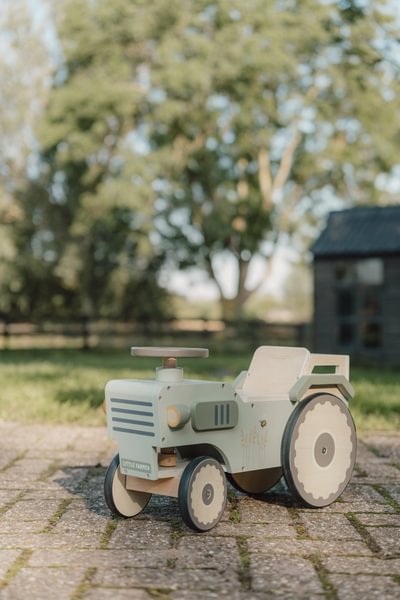 Little Dutch tractor Ride-On din lemn FSC 18m+ Little Farm