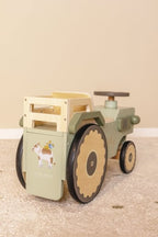 Little Dutch tractor Ride-On din lemn FSC 18m+ Little Farm