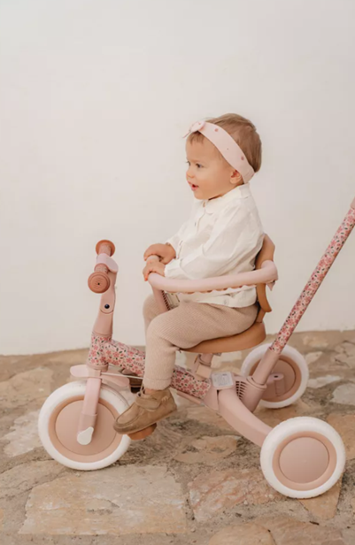 Little Dutch tricicleta 4in1 cu bara de impingere 1-3 ani Fairy Floral