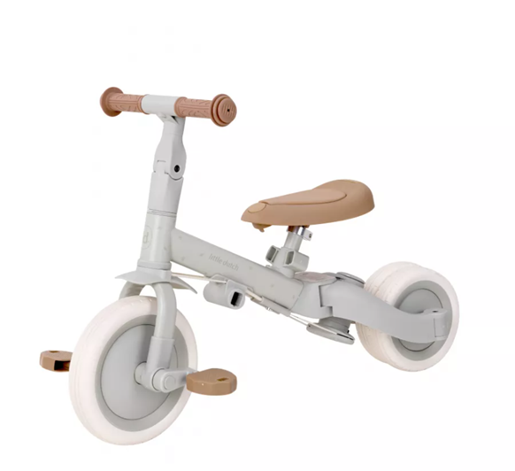 Little Dutch tricicleta 4in1 cu bara de impingere 1-3 ani Green Leaf