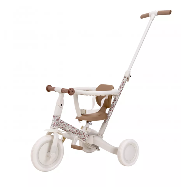 Little Dutch tricicleta 4in1 cu bara de impingere 1-3 ani Off White Imagine principală a produsului