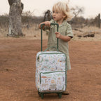 Little Dutch troler/valiza pentru copii  3 ani+ Safari Friends