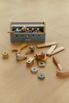 Little Dutch trusa de scule din lemn FSC 3 ani+ Blue
