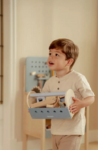 Little Dutch trusa de scule din lemn FSC 3 ani+ Blue