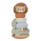 Little Dutch turn de stivuire din lemn si textile 12m+ Safari Friends Leu