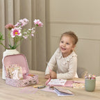 Little Dutch valiza cu activitati creative 3 ani+ Rosa Fairy Garden