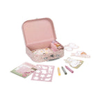 Little Dutch valiza cu activitati creative 3 ani+ Rosa Fairy Garden