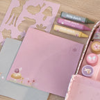 Little Dutch valiza cu activitati creative 3 ani+ Rosa Fairy Garden