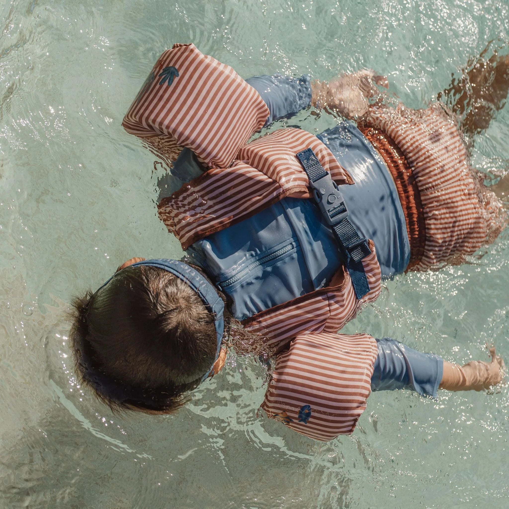 Little Dutch vesta de inot cu aripioare 3-6 ani Ocean World Brown