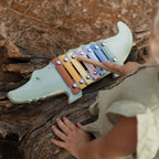 Little Dutch xilofon din lemn FSC 12m+ Safari Friends Crocodil