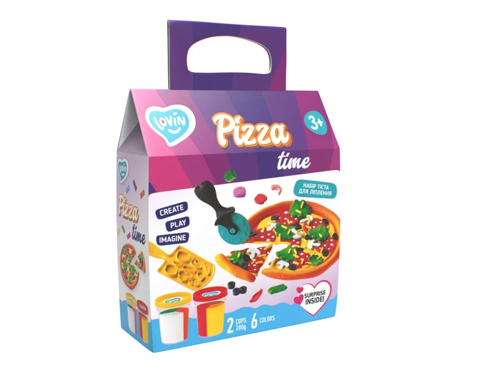 Lovin set plastilina 100% ECO 3 ani+ Pizza Time