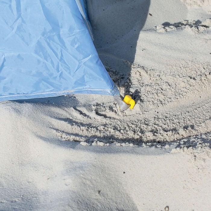 Ludi Cort de plaja Pop-up Anti-UV 50SPF Albastru