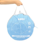 Ludi Cort de plaja Pop-up Anti-UV 50SPF Albastru